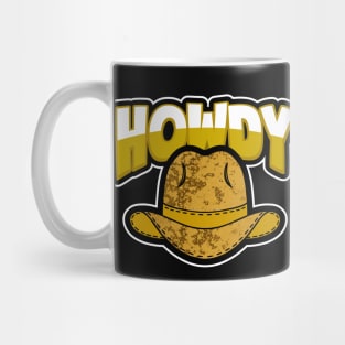 BROWN Cowboy Hat Howdy Mug